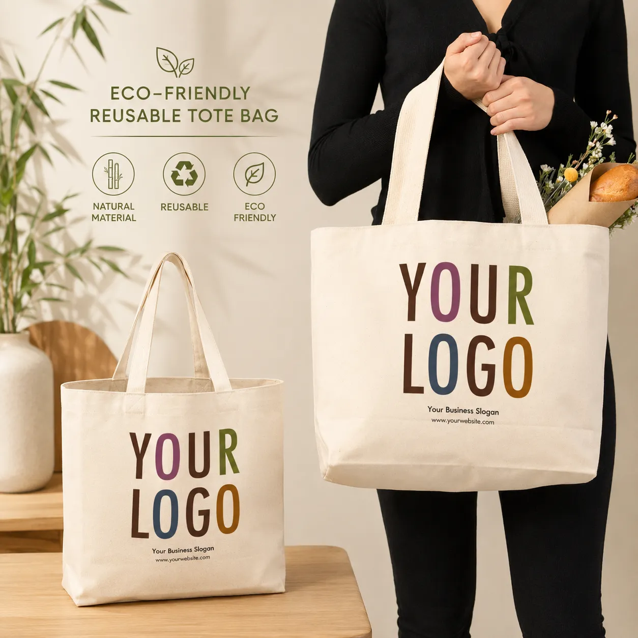 Sustainable Reusable Canvas Bag