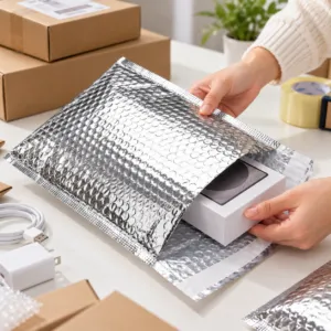 Metallic Bubble Bags