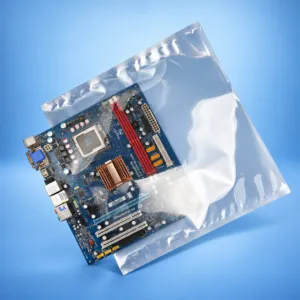 Printed circuit board beside a metallic shielding bag