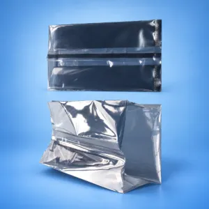 Flat and gusseted metallic shielding bag formats