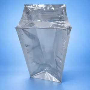 Open gusseted shielding bag showing its three-dimensional shape