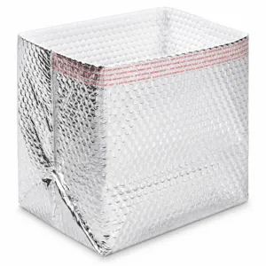 Open reflective box liner showing its bubble surface