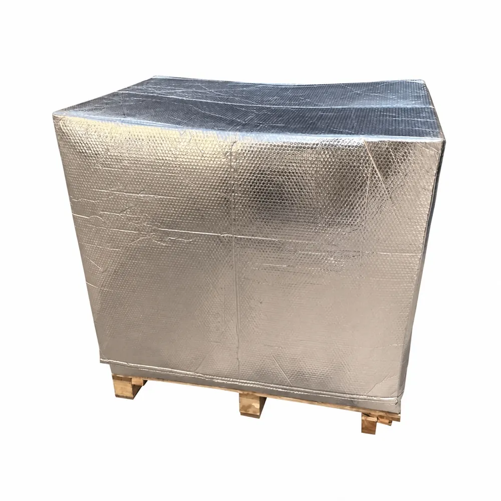 Rectangular thermal cover around a pallet load